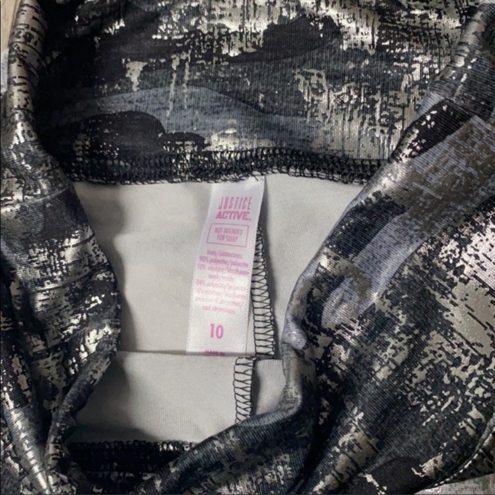 Justice Active Metallic Camouflage Leggings - Picture 2 of 5